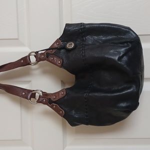 The Sak Black and Brown Shoulder Bag